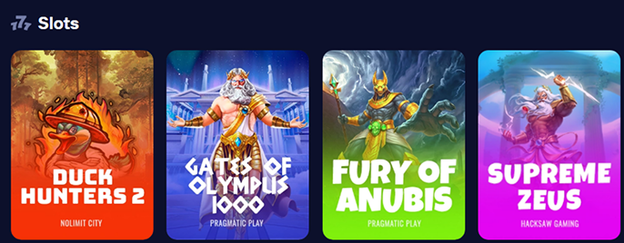 Duel Casino games